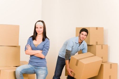Organised packing materials used for packing services in Leyton