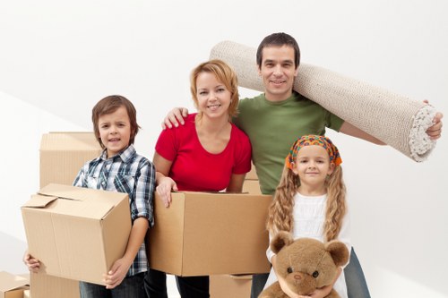 Careful packing materials for fragile items in Leyton removals