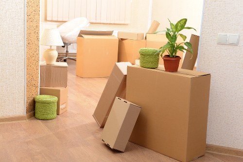 Fragile items packed safely for house removals in Leyton